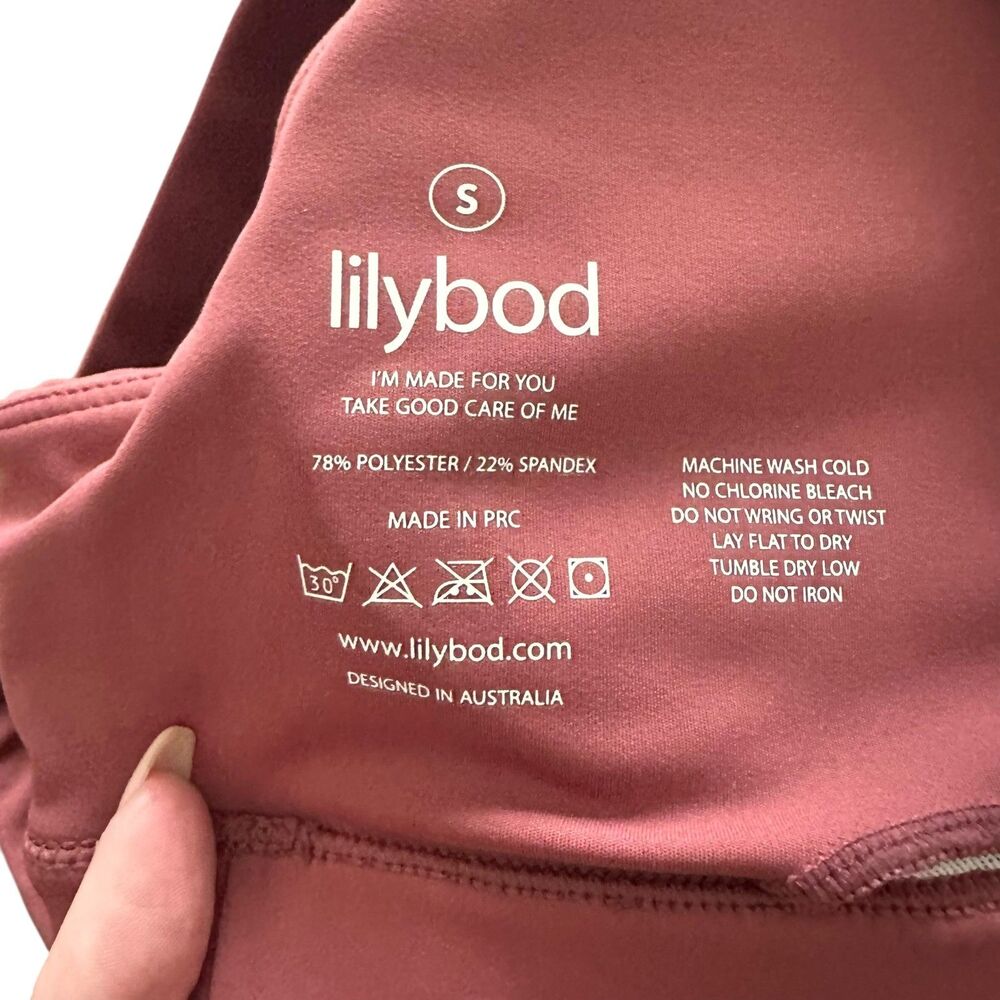 LILYBOD Vaylor Sports Bra In Dusty Rose Small - Picture 5 of 5